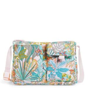Vera Bradley Purse Utility Small Crossbody Bag Rain Forest Canopy Cotton New NWT